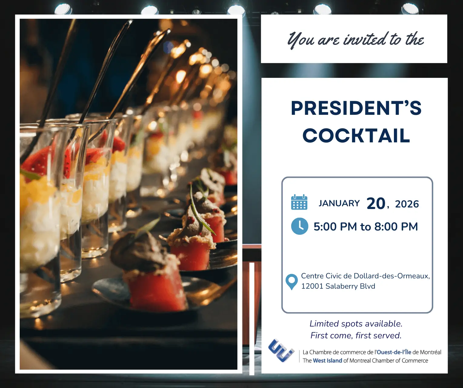 The President’s Cocktail – An Evening Not to Be Missed!